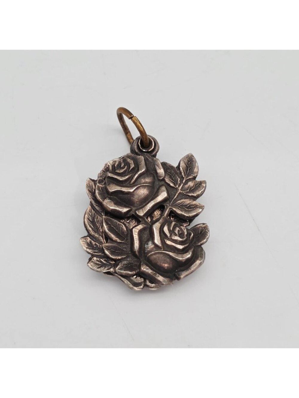 Sterling Silver Catholic Rose 3 Way Pendant Miraculous Medal Design Mary Jesus